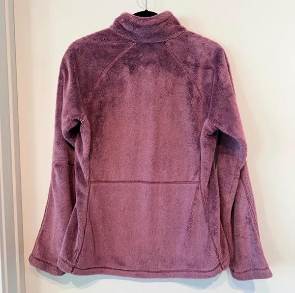 BURTON Dryride Plush Fleece Zip Up Jacket Mauve Purple High Loft | Size Medium - Image 3