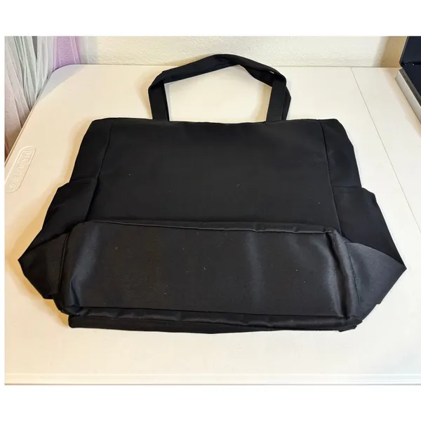Sweeford NEW Black Everyday Multi-Pocket Casual Water-Resistant Purse Tote Bag - Image 2