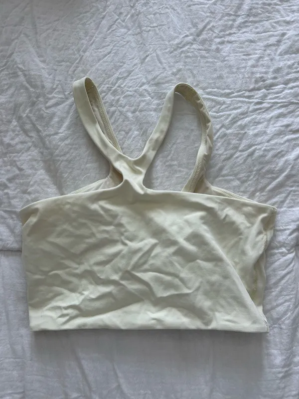Lululemon Butter Yellow sports bra - Image 3