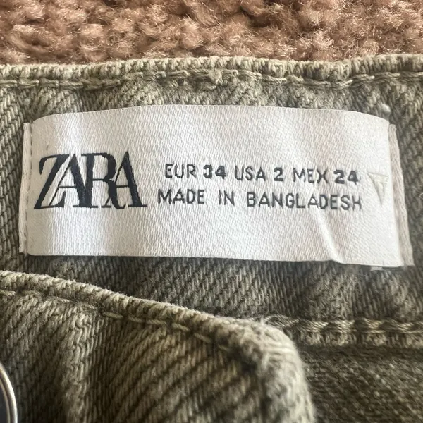 Zara Olive Green Carpenter Jeans - Image 8
