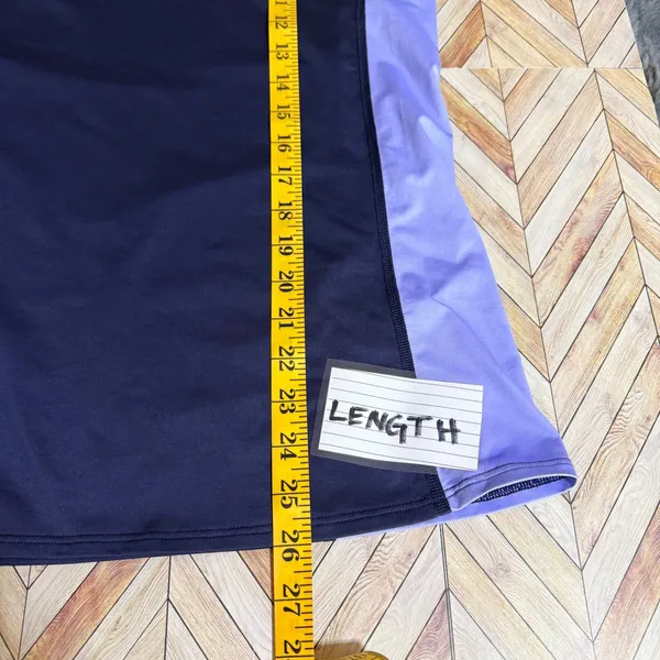 Patagonia‎ Micro Swell Rashguard Short Sleeve Navy Lilac UPF Sun Protection Lg - Image 11