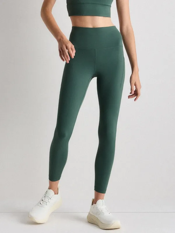 Quince Power-Up High-Rise‎ Training Pocket Legging Green Size S Yoga Pilates - Image 2