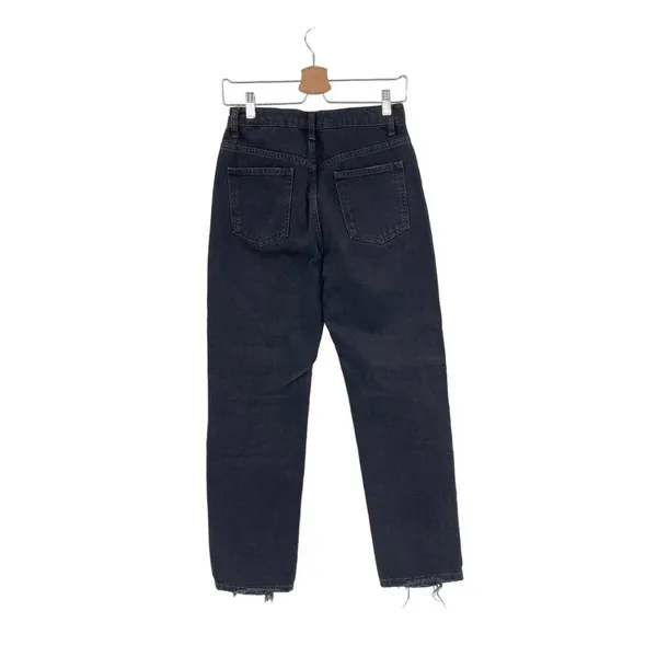 Free People We The Free Dakota Straight Leg Jeans Black Denim Size‎ 25 - Image 6