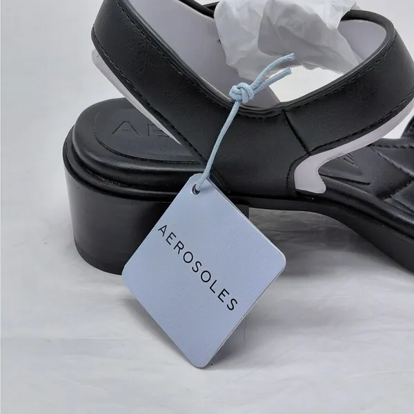 Aerosoles Women Platform Sandals Size 6 Black Comfort Block Heel Everyday Shoes - Image 8