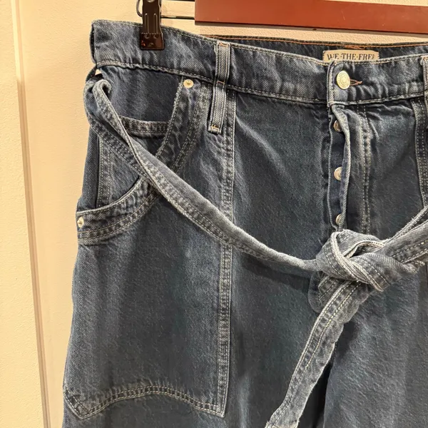 We the Free Free People Women’s Wide Leg Jeans Size 33 - Image 3