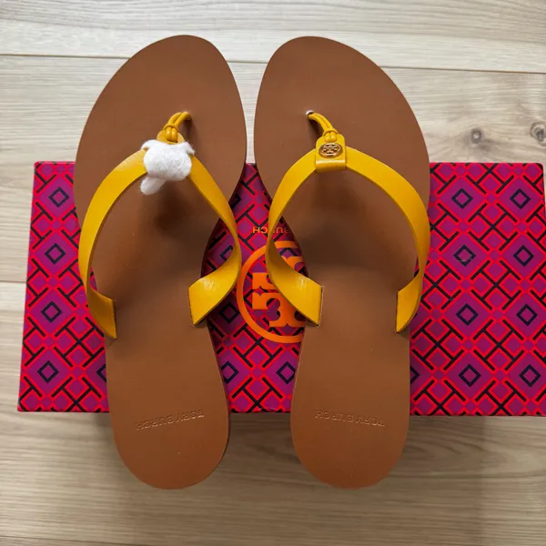 Tory Burch Manon Sandals Yellow - Image 4