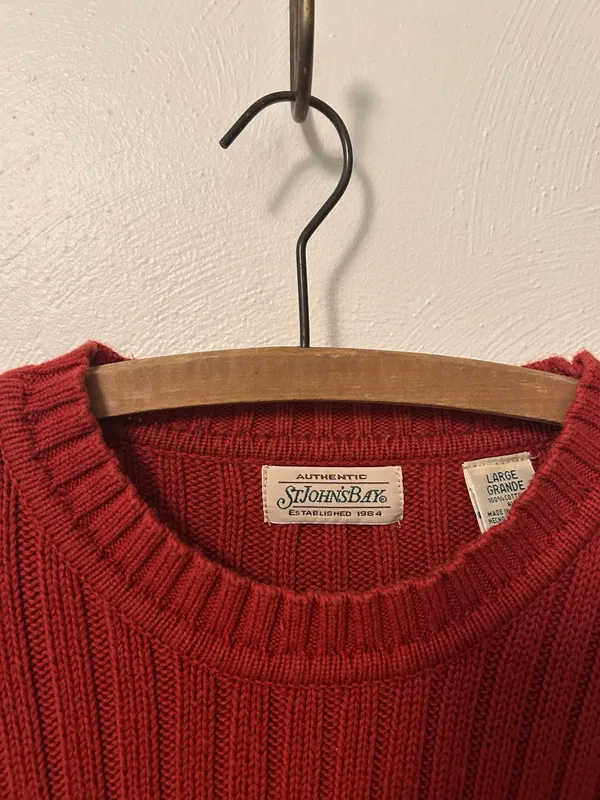 Orange/Red St John’s Bay Sweater - Image 5