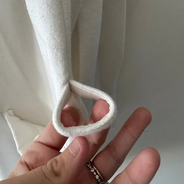 Aerie Y2K Old Logo White‎ Hooded Bath Robe - Image 5