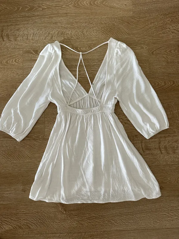 Pull & Bear White Dress - Image 4