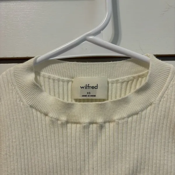 Wilfred Aritzia Reso Sweater Sleeveless Ribbed Crop Tank Top - Image 5