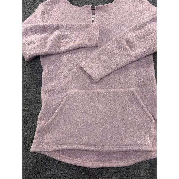 Smartwool Hudson Trail Women’s M Pink Wool Blend Fleece Pullover SW011525 - Image 4