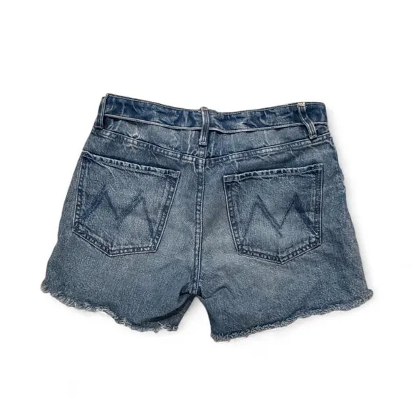 Mother Denim Superior Fold-Over Denim Shorts 💙 - Image 2