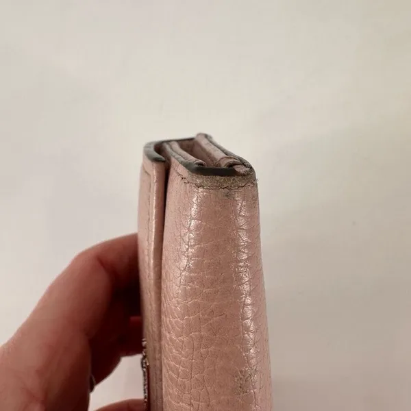 Kate Spade Blush Pink Neutral Leather‎ Tri-Fold Wallet - Image 10