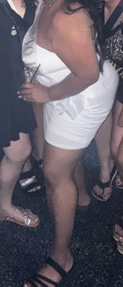 White Night Club Strapless Dress - Image 3