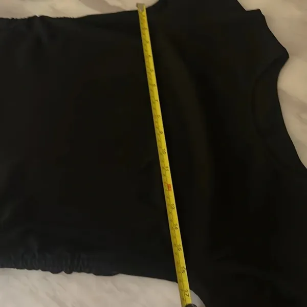 Side Drawstring Long Sleeve Drawstring Size L Black Size L - Image 6