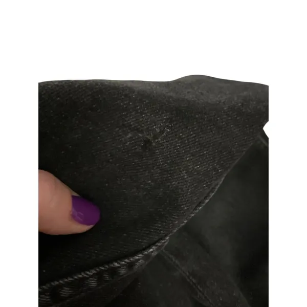 Re/Done Womens High-Rise Straight Leg Black Denim Jeans Size 29 - Image 8