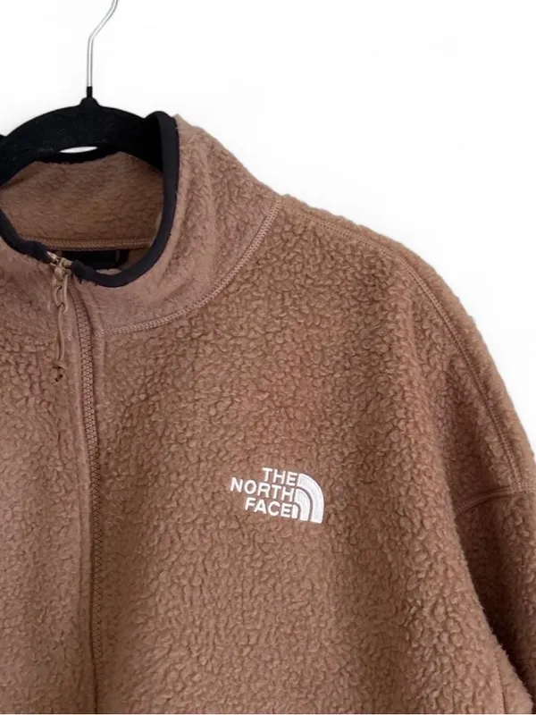 The North Face Women’s Koian High Pile Fleece Jacket Full Zip in Latte Size XL - Image 5