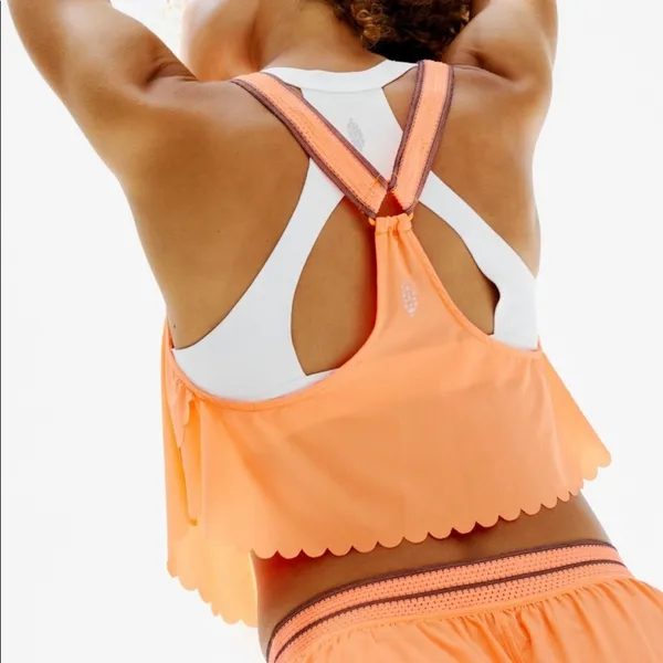 Free People Movement Neon Mango Pretty Lil Running Top - Image 3