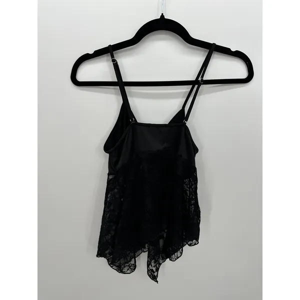 Avidlove Womens Y2K Black Lace Cami Top Fairy Grunge Handkerchief Hem - Image 5