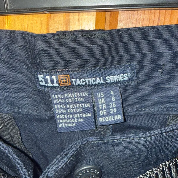5.11 Tactical Black Cargo Pants size 4 with belt tactical pants work pants women - Image 5