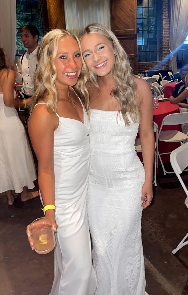 Lulus White Sequin Maxi Dress - Image 3