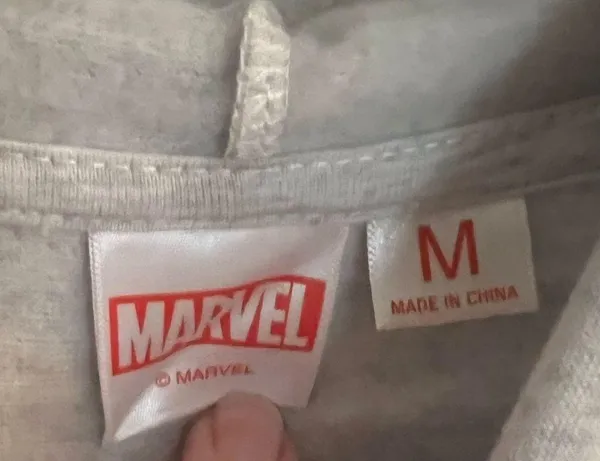 MARVEL Gray Hoodie. Size Medium. New, never worn. - Image 3