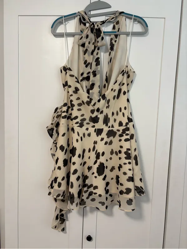 Abercrombie and Fitch Draped Halter Mini Dress - Image 3