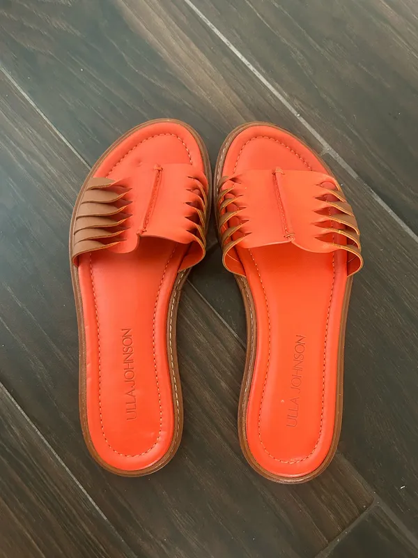 Ulla Johnson Ameya Twisted Contrast slides sz 7  - Image 5