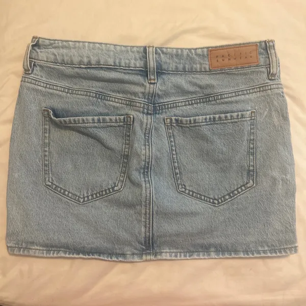 PacSun Light Wash Denim Skirt - Image 3