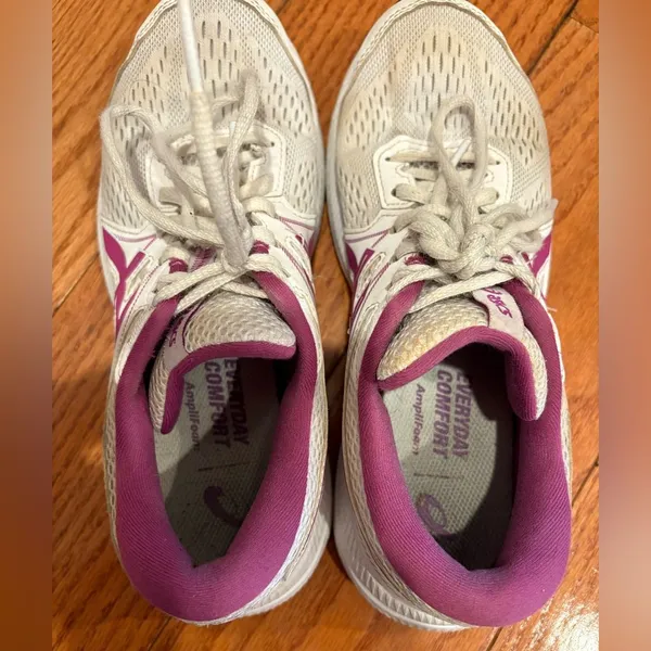ASICS Gel Contend 7 Running Shoes Women’s 7.5 White Purple Athletic Sneakers - Image 6