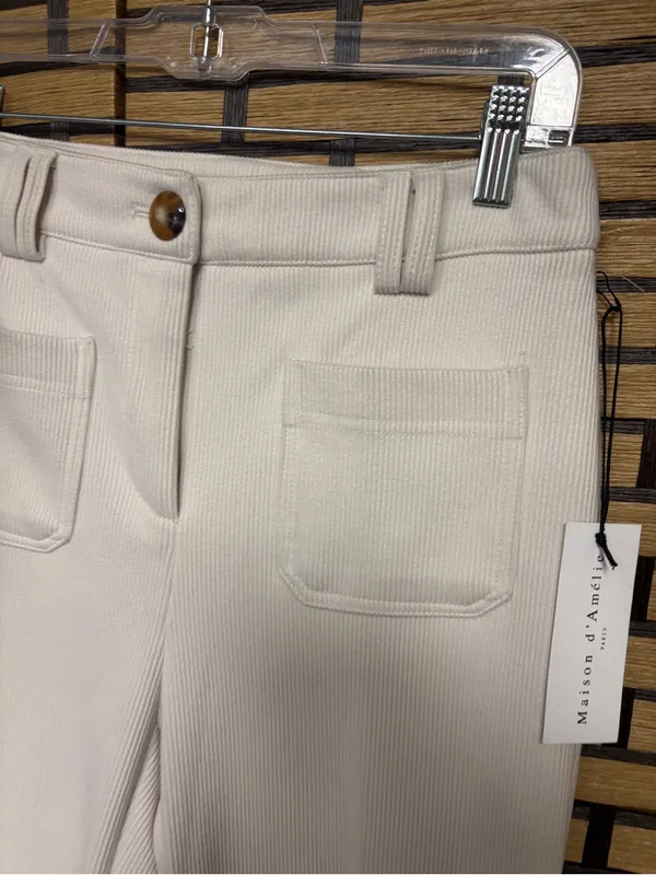 Maison d’ Amelie beige corded pants size 2 - Image 4
