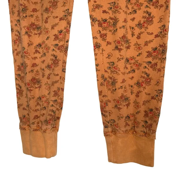 Sundance Women's Thermal Knit Pajamas Set Size Small Floral Long Sleeves - Image 6