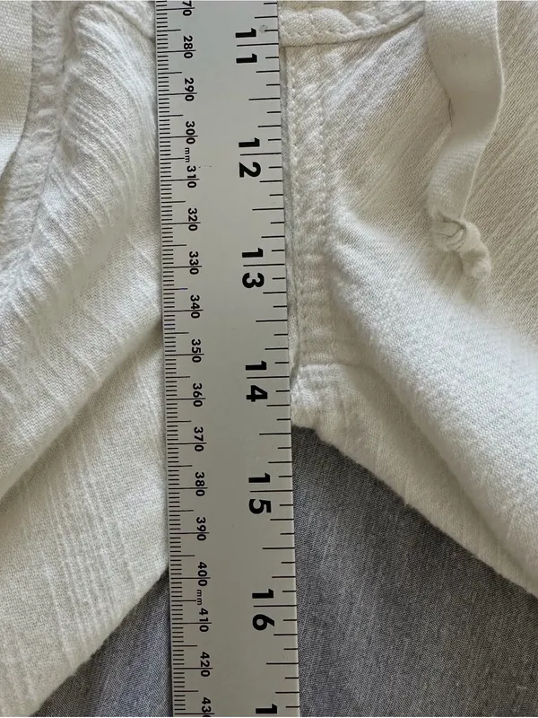 Free People White Utility Drawstring Cargo Pants XS 100% Cotton - Image 9