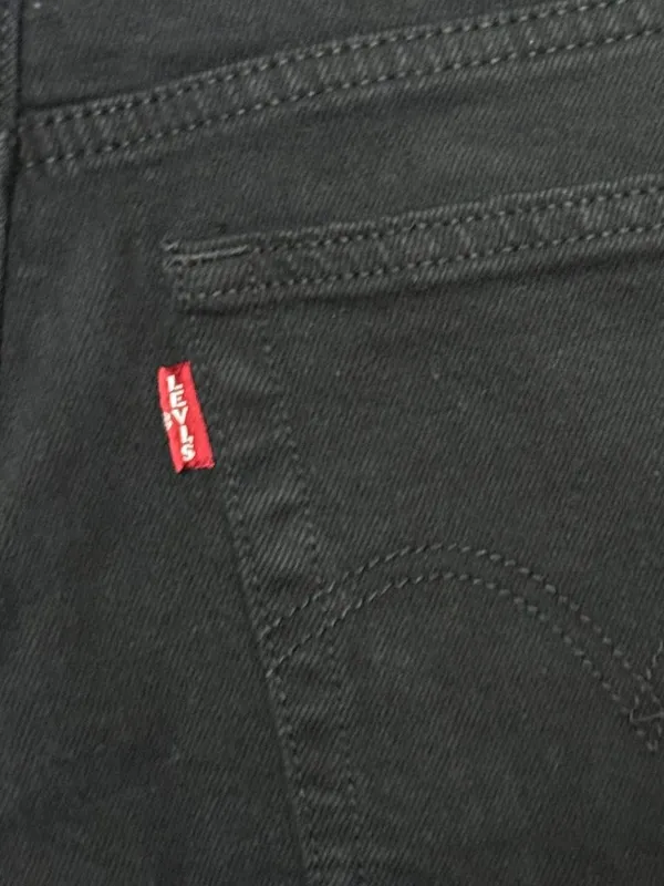 Levi’s Premium Wedgie Straight Ankle Jeans 25 Fits 26x27 Black Sprout $108 - Image 6