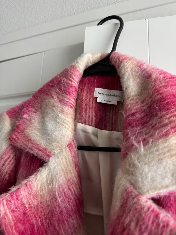 Lovers + Friends Revolve Kanani Coat in Pink Plaid - Image 6