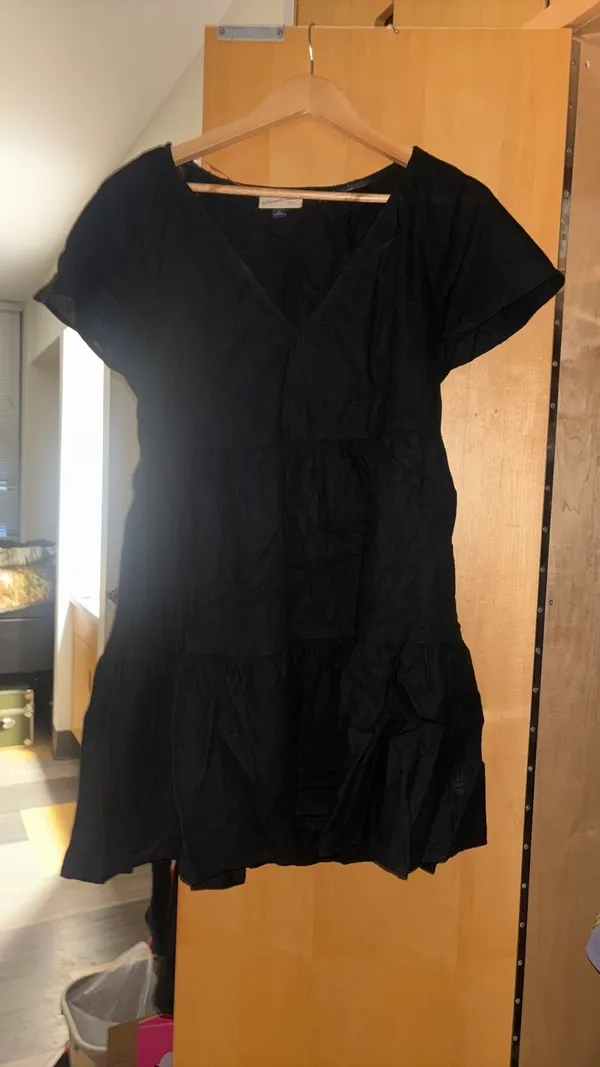 Target Black Linen Dress - Image 3