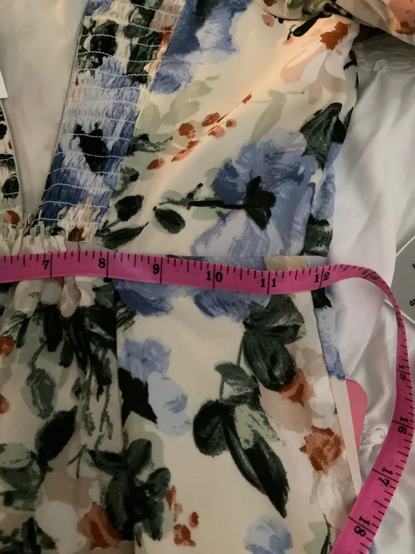 Abercrombie & Fitch Floral Puff Sleeve Dress XSP - Image 13