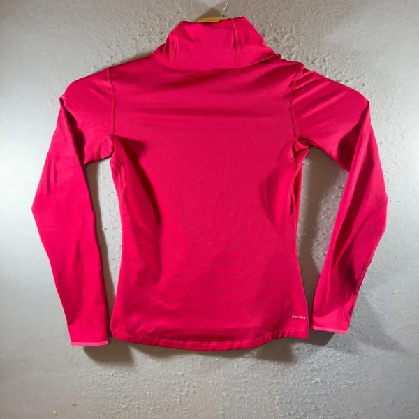 1406 | Nike Pro Dri-FIT‎ Cowl Neck Athletic Training Top Pink Womens Medium - Image 2