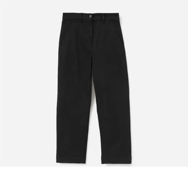 Everlane Black Jeans size 2 Sustainable Modern Classic Crop Cotton blend classic - Image 2