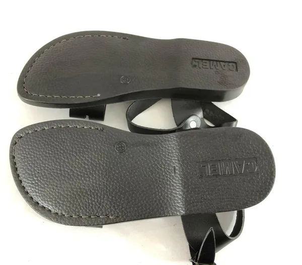 Camel Womens Sandals Ankle Strap Buckle Open Toe Black Size 8 - Image 4