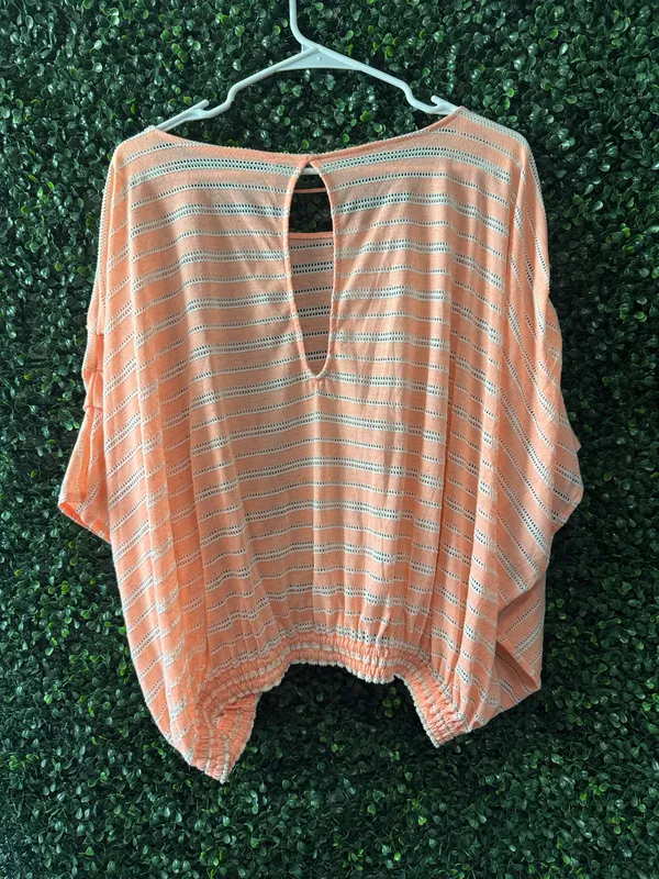 FREE PEOPLE AZALEA EYELET OVERSIZED PULLOVER BLOUSE - Image 2