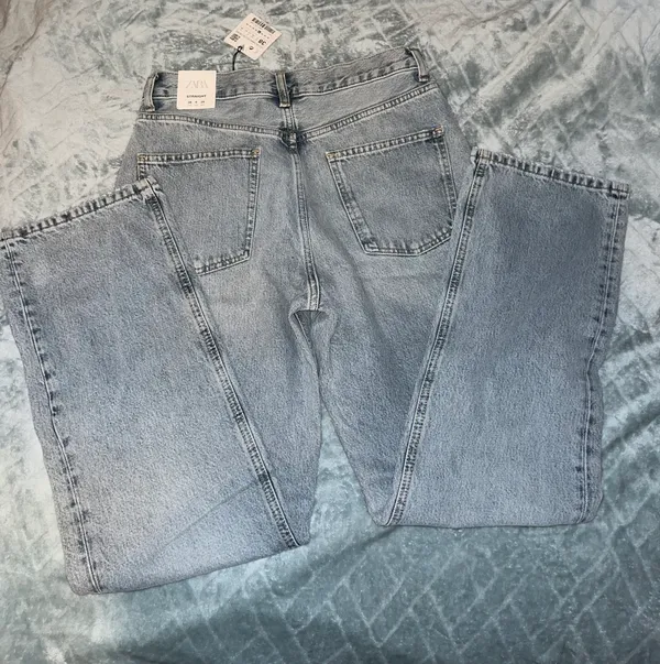 ZARA High Rise Straight Jeans - Image 3