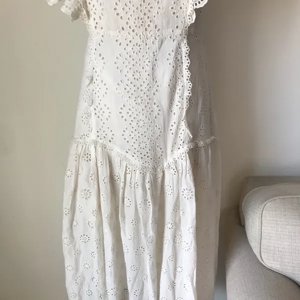 LOVESHACKFANCY Cressida White Maxi Dress - Image 6