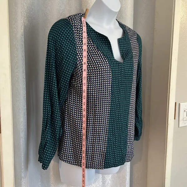 BODEN Green and Navy Printed Split - Image 3