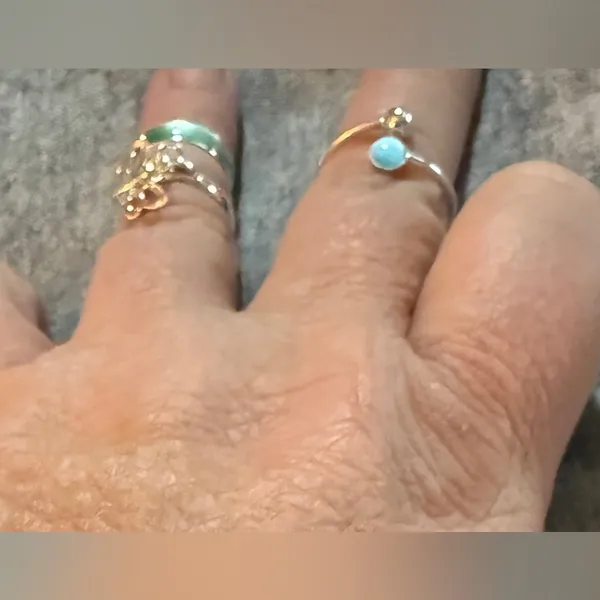 Gold and Silver Toe Ring Set NWT - Image 2