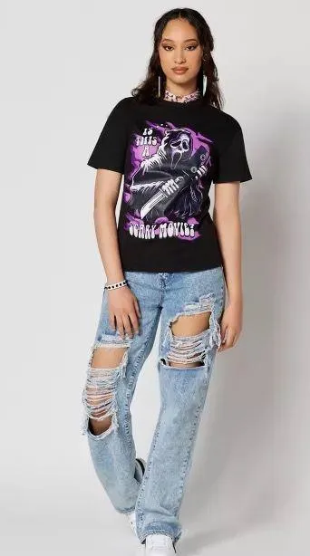 Ghost Face Scary Movie cotton T Shirt size M - Image 6