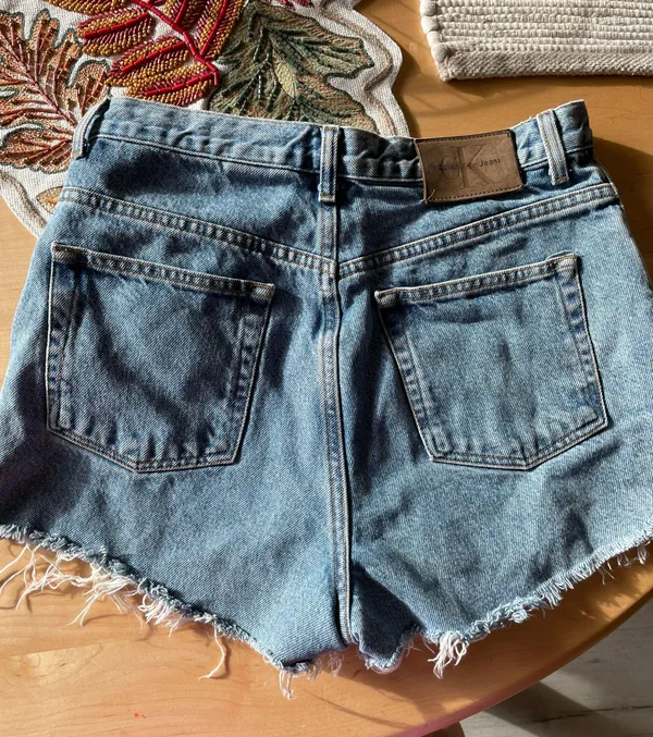 Calvin Klein Vintage Denim Shorts - Image 2