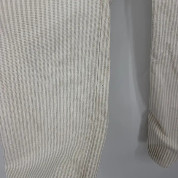 Abercrombie & Fitch 90s Relaxed Jean High Rise Striped Tan White 27 4S - Image 6