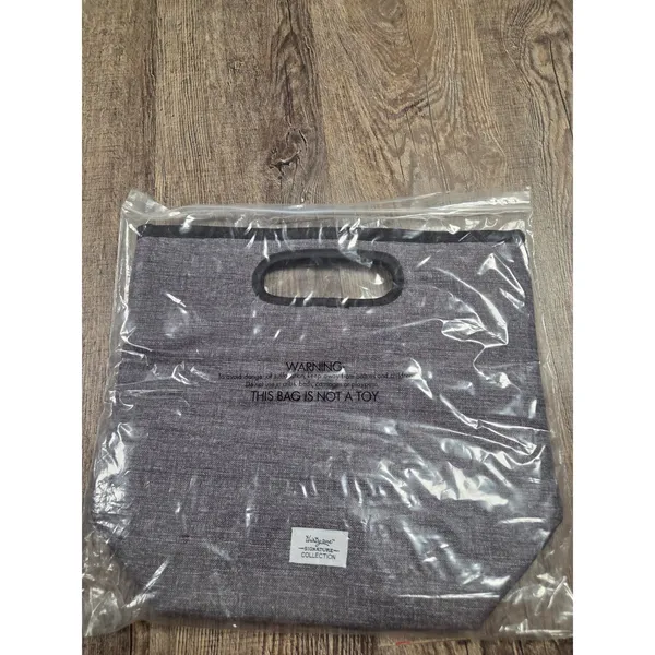 Thirty One GO TO THERMAL LUNCH TOTE Bag In Charcoal crosshatch NEW IN BAG - Image 3