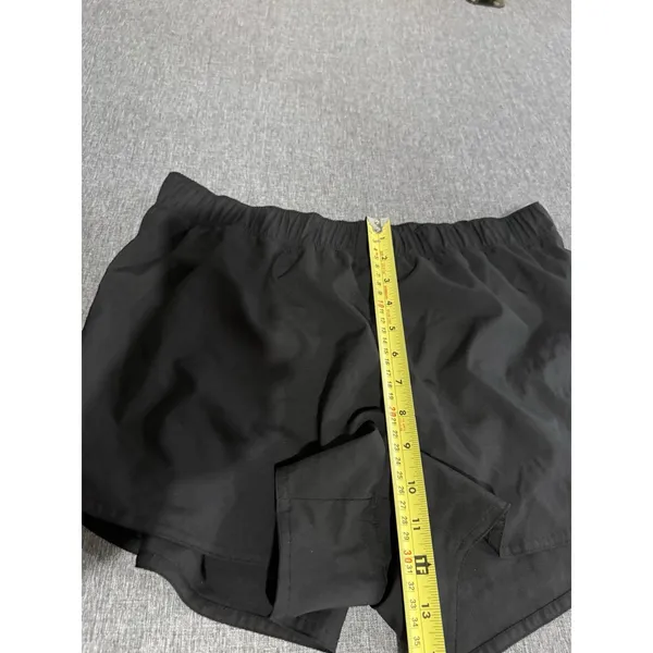 Old Navy Women's Black Stretch Tech Quick Dry Running Shorts Sz L - Image 4